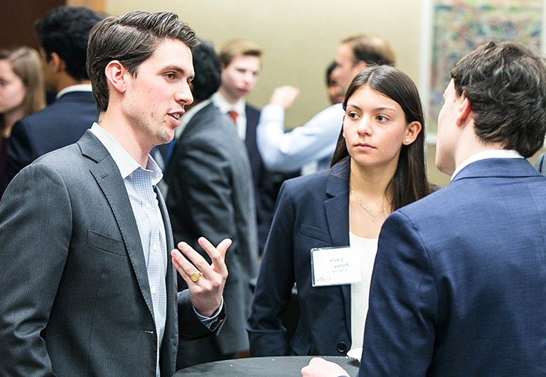 Students talking