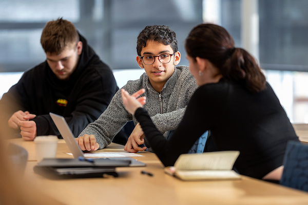 Students talking
